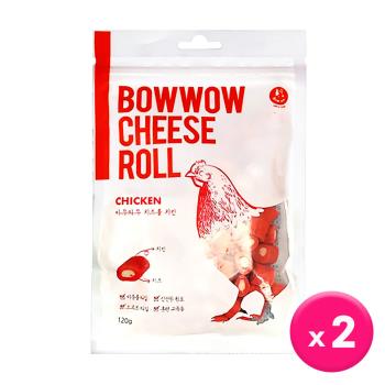 BOWWOW-犬零食-高鈣雞肉起司捲120g x2包
