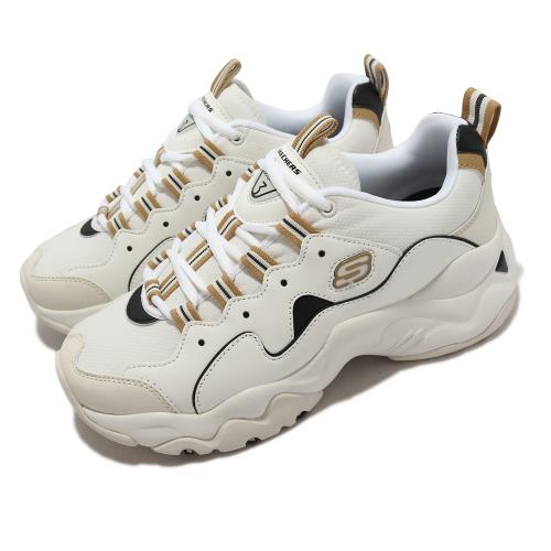 Skechers 休閒鞋 D Lites 3.0 New Wave 女鞋 白 卡其 黑 老爹鞋 厚底 增高  149914WBK [ACS 跨運動]