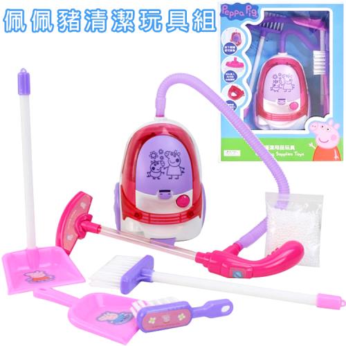 粉紅豬小妹佩佩豬吸塵器玩具清潔用品家家酒玩具組 PP60664【卡通小物】