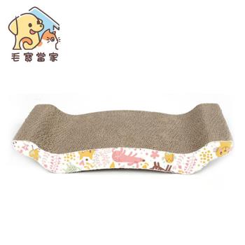 (毛寶當家)拱橋型大抓板1入 耐抓貓抓板 貓玩具 貓舒壓玩具