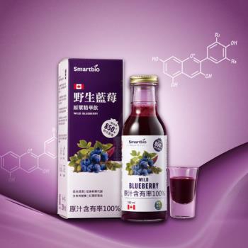 【智慧誠選】野生藍莓原漿精華飲(350毫升)x6瓶