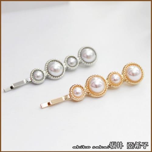 『坂井．亞希子』日系珍珠簡約時尚髮夾/邊夾