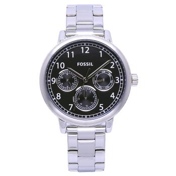 FOSSIL 美國最受歡迎頂尖運動時尚三眼造型流行腕錶-黑面-BQ2629
