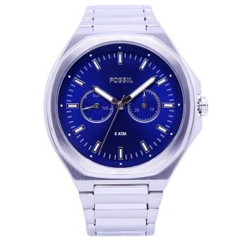FOSSIL 美國最受歡迎頂尖運動時尚雙還流行腕錶-藍面-BQ2610