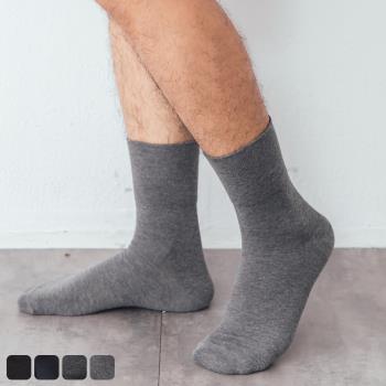 3雙組【GIAT】台灣製經典舒適高棉萊卡寬口棉男襪