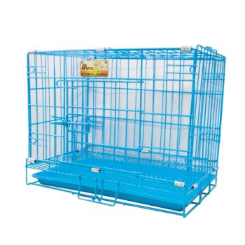 MS.PET-新型高級靜電烤漆籠/折疊式狗籠/寵物籠3尺(藍色/粉紅色/銀色)
