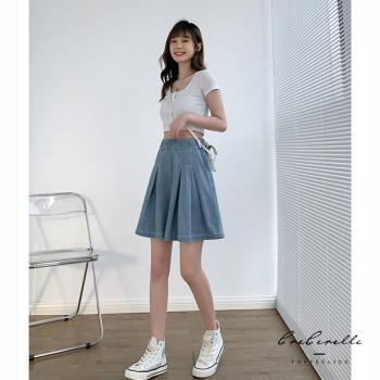 韓風簡約涼感造型褲裙(M~2XL)