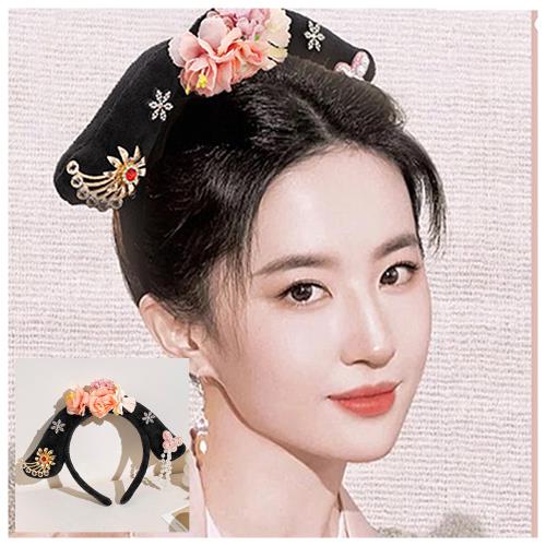 梨花HaNA  中國國潮富貴吉祥．小主子貴妃髮箍洗臉頭帶萬聖節裝扮
