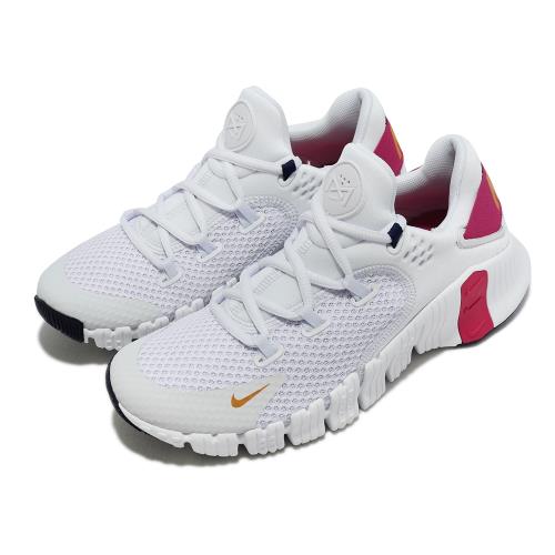 Nike 訓練鞋 Wmns Free Metcon 4 白 桃紅 女鞋 健身 訓練 多功能 運動鞋  CZ0596-556 [ACS 跨運動]