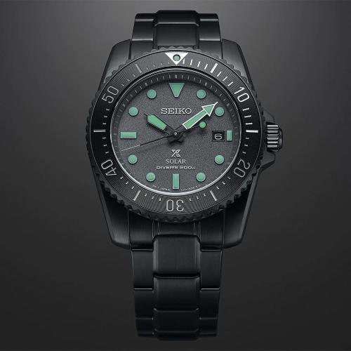 SEIKO 精工 Prospex 限量 黑潮夜視 200米太陽能潛水錶 (SNE587P1/V147-0CT0SD)