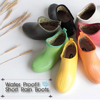 日本製【MARURYO】抗菌速乾材質 時尚雨鞋/雨靴F-3