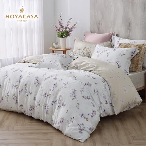 HOYACASA 加大60支抗菌天絲兩用被床包四件組-凡娜絲