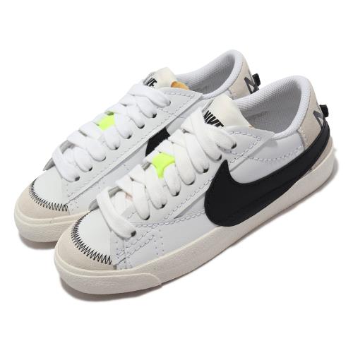 Nike 休閒鞋 Blazer Low 77 Jumbo 女鞋 經典款 大logo 皮革 麂皮 舒適 穿搭  DQ1470-101 [ACS 跨運動]