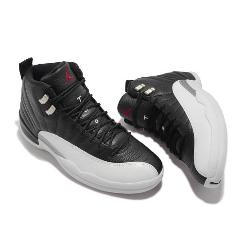 Nike 籃球鞋Air Jordan 12代Retro 男鞋Playoffs 季後賽黑白CT8013-006