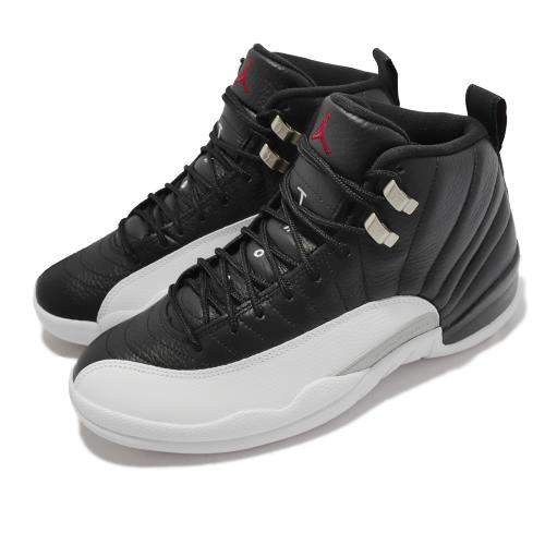 Nike 籃球鞋Air Jordan 12代Retro 男鞋Playoffs 季後賽黑白CT8013-006