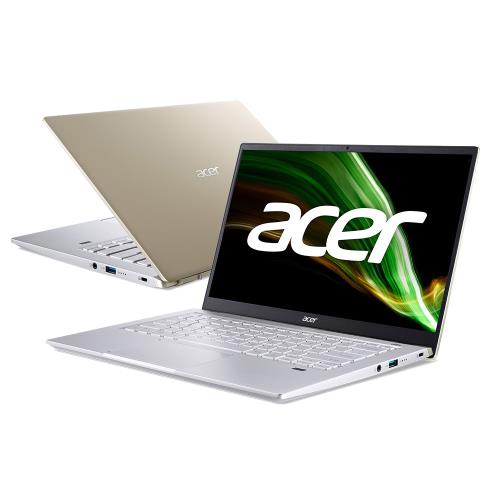 Acer SwiftX 14吋 輕薄效能筆電 R5 5600U/RTX3050/16GB/512GB SSD/SFX14-41G-R2VG 金色