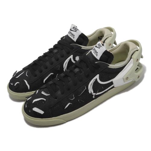Nike 休閒鞋 Blazer Low X ACRONYM 男女鞋 限量 聯名款 黑 綠 可拆解 DO9373-001 [ACS 跨運動]