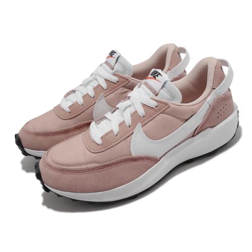 Nike 休閒鞋Wmns Waffle Debut 復古女鞋大勾勾粉紅白DH9523-600 [ACS