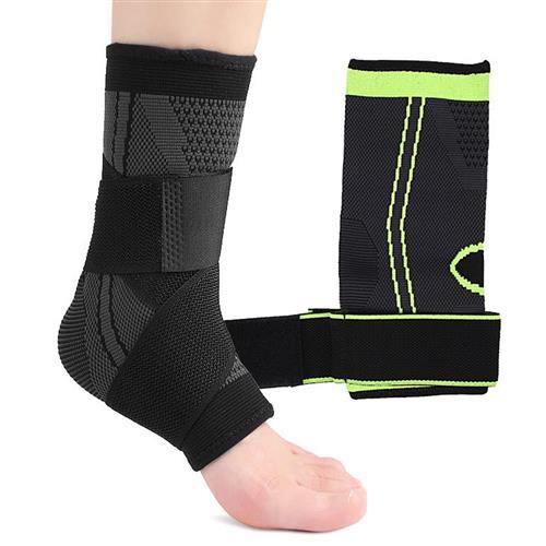 (杰恆)預購los1196加壓防扭傷纏繞式護腳踝透氣綁帶固定護具尼龍針織可調節