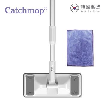【THE LOEL】Catchmop 輕巧平板拖把組(1桿+1布)