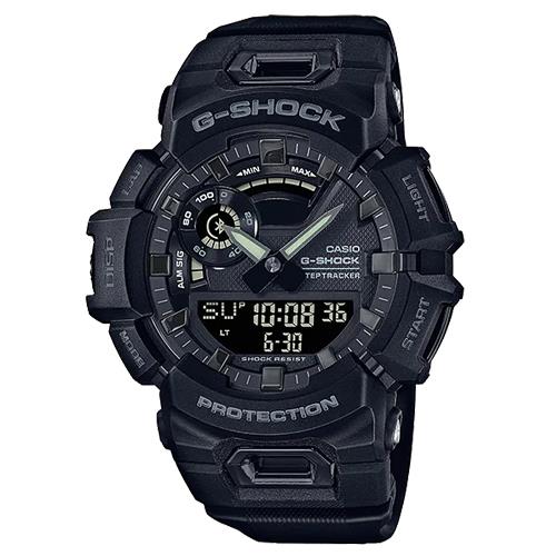 【CASIO 卡西歐】G-SHOCK 智慧藍牙 運動訓練 雙顯錶 樹脂錶帶 防水200米 GBA-900 (GBA-900-1A)