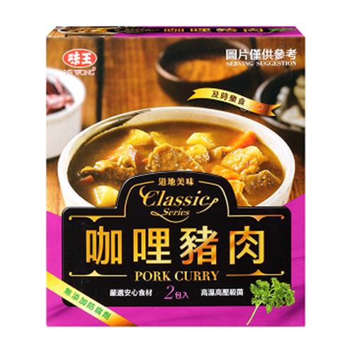 《味王》快餐-咖哩豬肉200Gｘ2入/盒