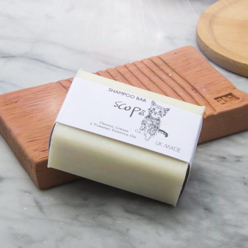 【詩可貝SCOPē】薑黃甜橙洗髮餅(皂)100g-英國原裝