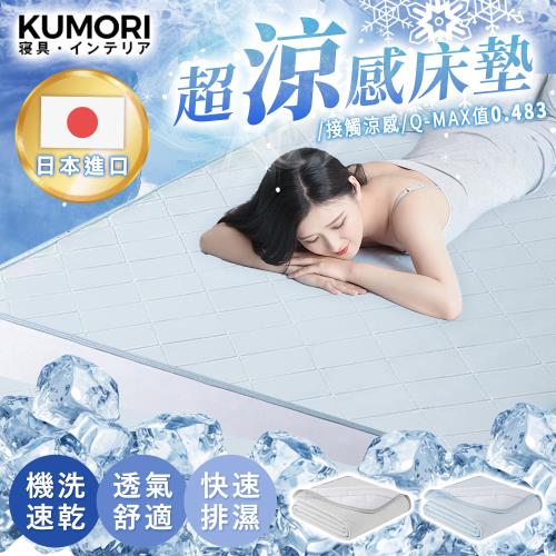 [涼夏必備] KUMORI 日本進口超涼感床墊-雙人140X200cm
