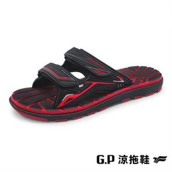 G.P 經典中性舒適雙帶拖鞋G2269-黑紅色(SIZE:37-44 共三色) GP
