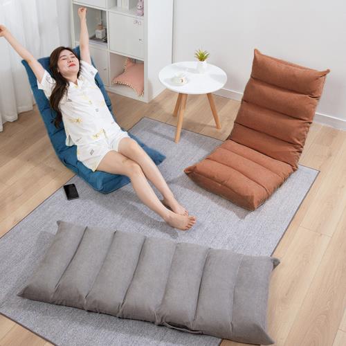 【西格傢飾】日式和風懶人沙發(加長可靠頭/獨立棉包/摺疊椅/懶人椅/和室椅/躺椅)