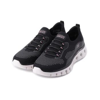 SKECHERS 健走系列 GO WALK GLIDE STEP FLEX 套式休閒鞋 黑白 124808BKPK 女鞋