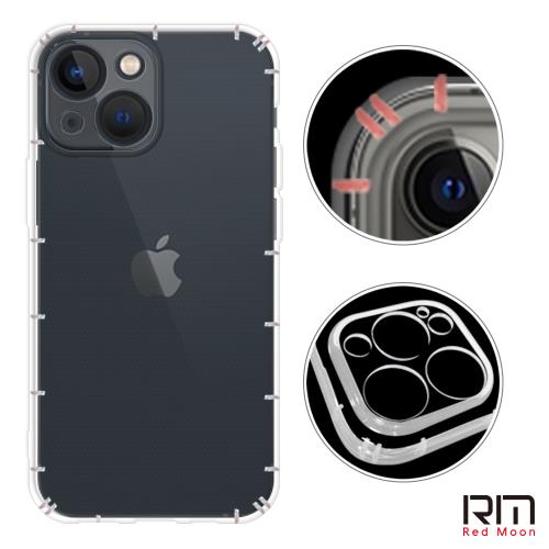 RedMoon APPLE iPhone 13 mini 5.4吋 鏡頭全包覆防摔透明TPU手機軟殼