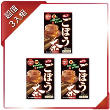 【山本漢方】日本原裝 牛蒡茶(3 公克x28 包)x3入組-(商品效期2024/12/31)