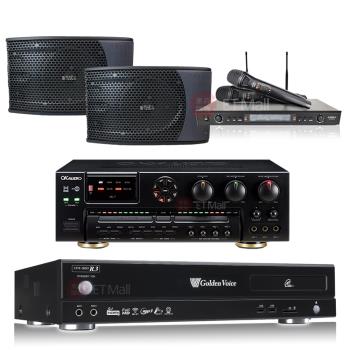 金嗓 CPX-900 R3伴唱機 4TB+OKAUDIO AK-7擴大機+SR-889PRO無線麥克風+KS-9980PRO主喇叭