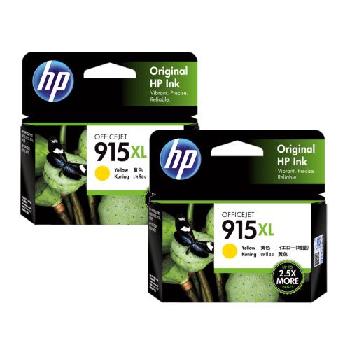 HP 3YM21AA (915XL) 高印量黃色2入  原廠墨水匣 適用HP OfficeJet Pro 8020 / 8025