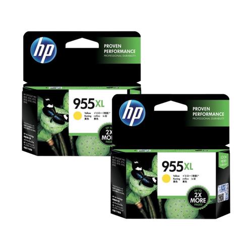 HP 955XL(L0S69AA) 黃色2入 高印量 原廠墨水匣 適用 OJ Pro 7720/7740/8710/8720/8730/8740