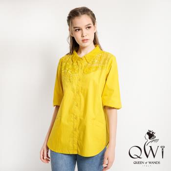 QWI法國工坊高訂款唯美鏤空蕾絲襯衫
