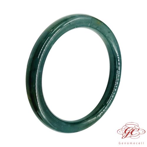 【肌容雪】天然緬甸A貨孔雀藍翡翠手鐲 編號06(鐲圍57.3mm #18號)