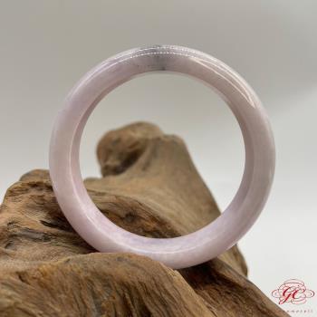 【肌容雪】天然緬甸A貨粉春烏雞翡翠手鐲 編號48(鐲寬55.4mm#18號)