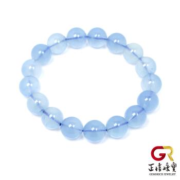 【正佳珠寶】海藍寶 頂級冰質海藍 11.8-12mm 海藍寶手珠