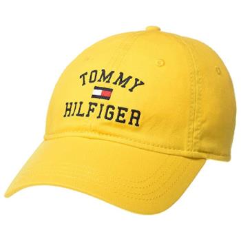 Tommy Hilfiger 2022男時尚標誌款金黃色棒球帽