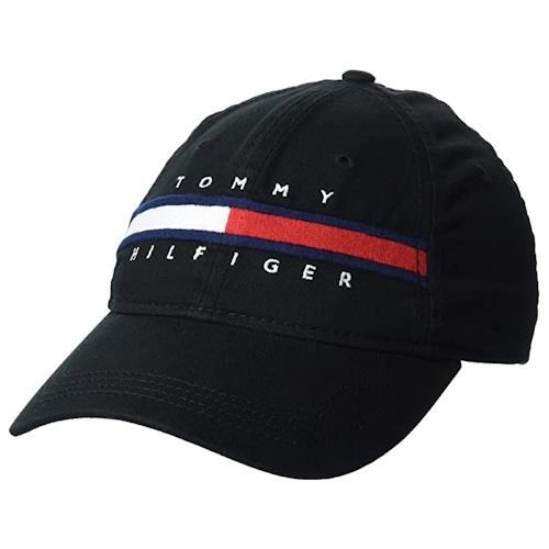 Tommy Hilfiger 2022男時尚標誌Avery款黑色棒球帽