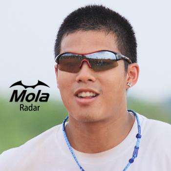 Mola 摩拉 運動 太陽眼鏡 墨鏡 男女 UV400 黑紅框 茶片 小臉 安全防護鏡片 Radar-r
