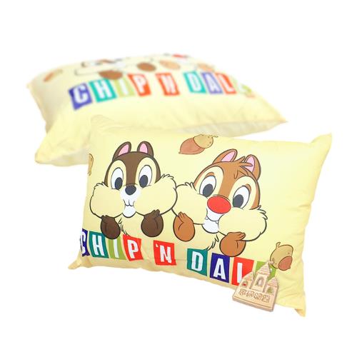 享夢城堡 MIT石墨烯中枕63x45cm-迪士尼奇奇蒂蒂 花栗鼠兄弟-黃