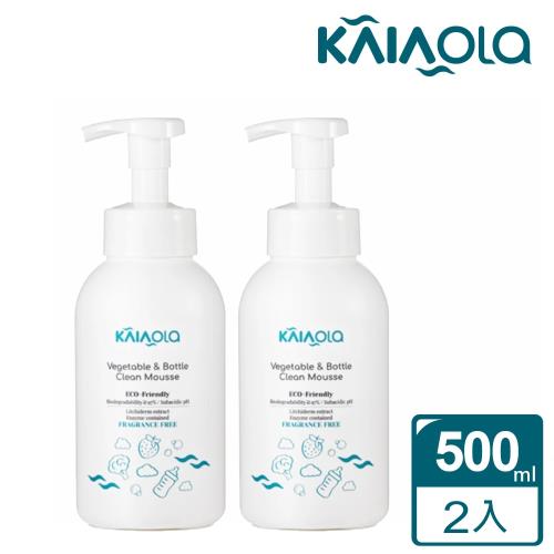 【耕樂 KaiaOla】果蔬奶瓶清潔慕斯--二件組(500mL×2瓶)