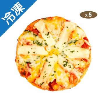 瑪莉屋PIZZA重乳酪瑪格麗特150Gx5【愛買冷凍】