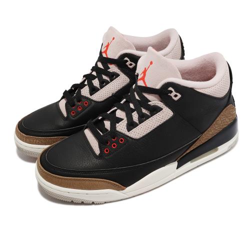 Nike 休閒鞋 Air Jordan 3 Retro 男鞋 黑 棕 粉紅 AJ3 喬丹 3代 CT8532-008 [ACS 跨運動]