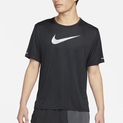 NIKE Dri-FIT Wild Run Miler 男裝 短袖 慢跑 輕盈 乾爽 反光設計 黑【運動世界】DM4816-010