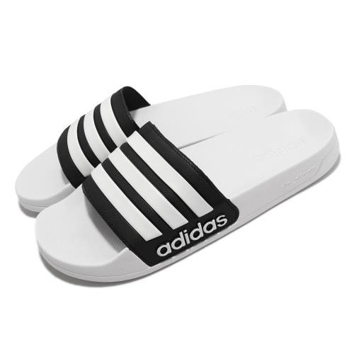 adidas 涼拖鞋 Adilette Shower 白 黑 男鞋 女鞋 拖鞋 三線 舒適 柔軟 愛迪達 GZ3773 [ACS 跨運動]