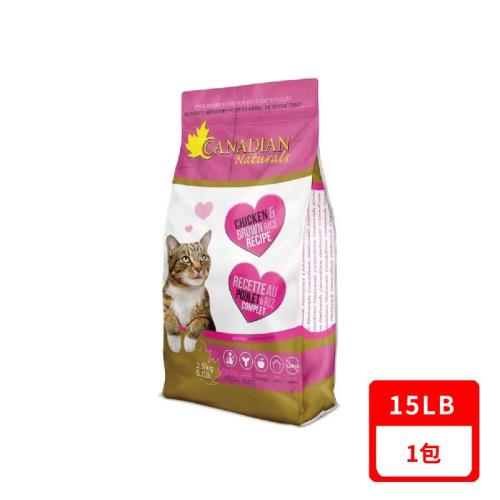 Canadian Naturals加拿大楓沛-挑嘴貓&泌尿保健配方-貓-雞肉+糙米 15LB (6.8KG) (效期:2024/11)